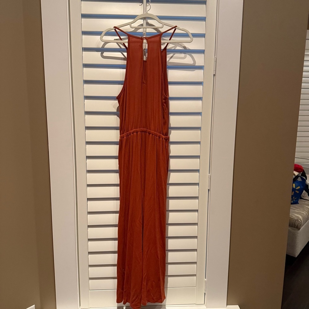 All in Favor Terracotta Jumpsuit - Picture 3 of 3